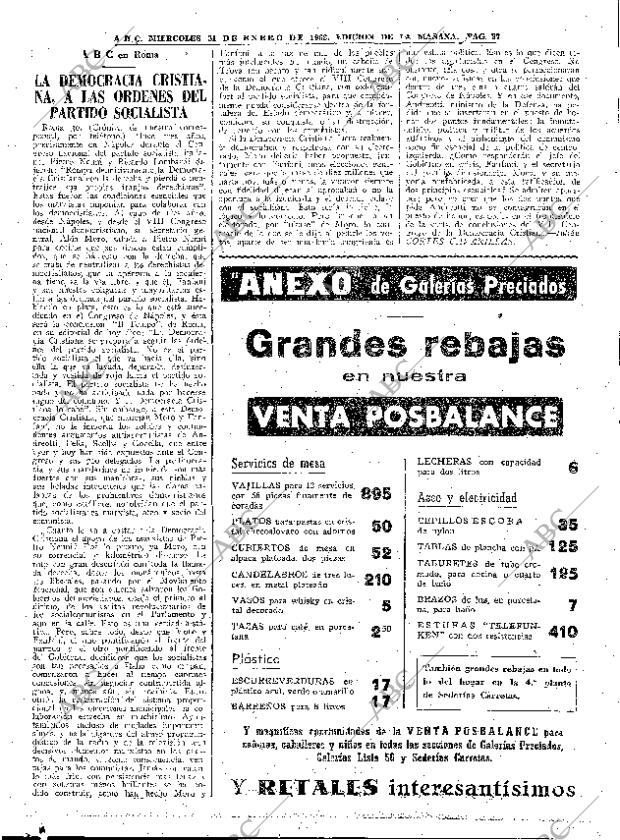 ABC MADRID 31-01-1962 página 37