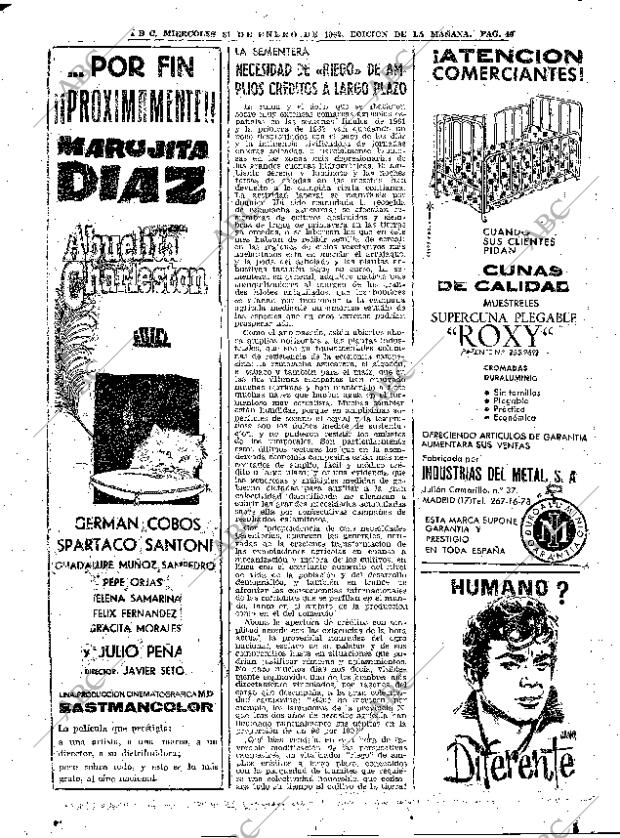 ABC MADRID 31-01-1962 página 46