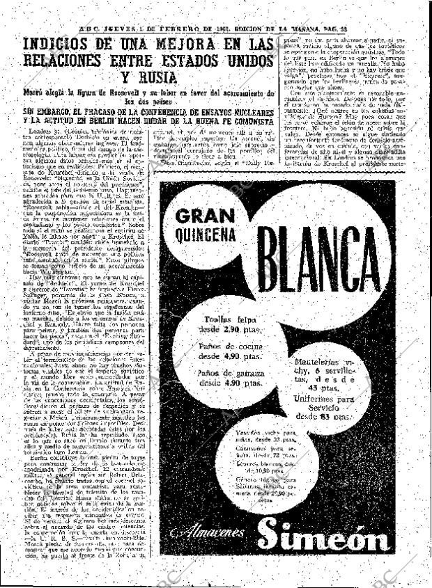 ABC MADRID 01-02-1962 página 23
