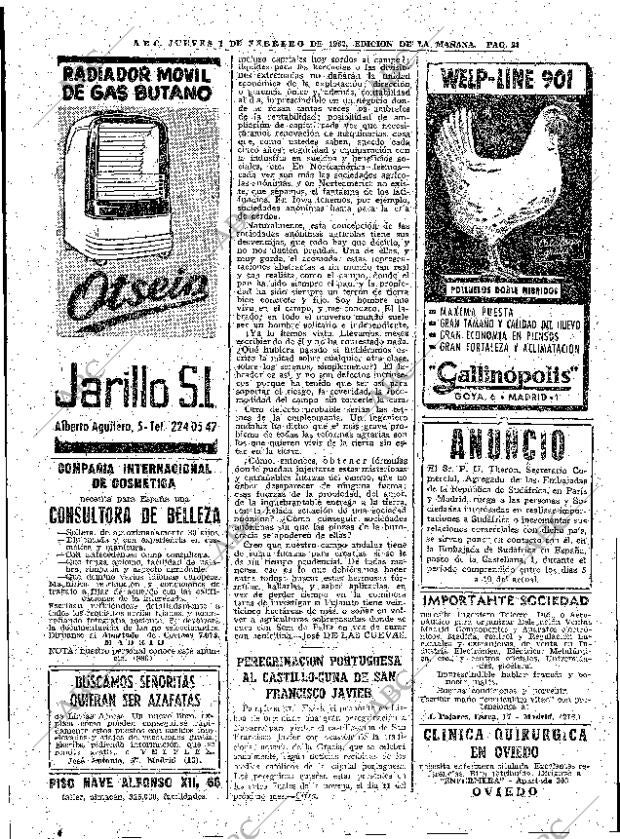 ABC MADRID 01-02-1962 página 28