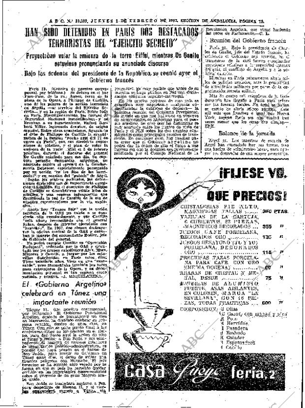 ABC SEVILLA 01-02-1962 página 19