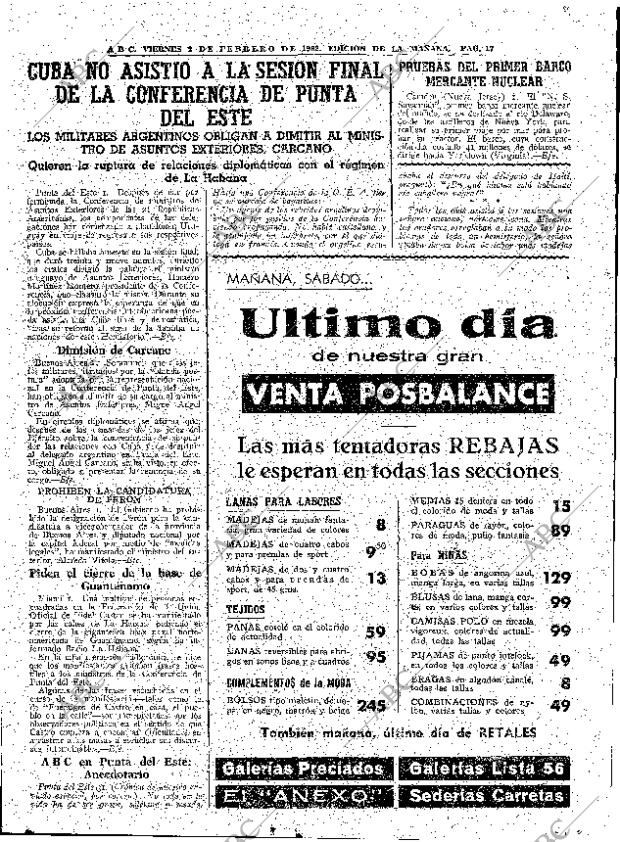 ABC MADRID 02-02-1962 página 17