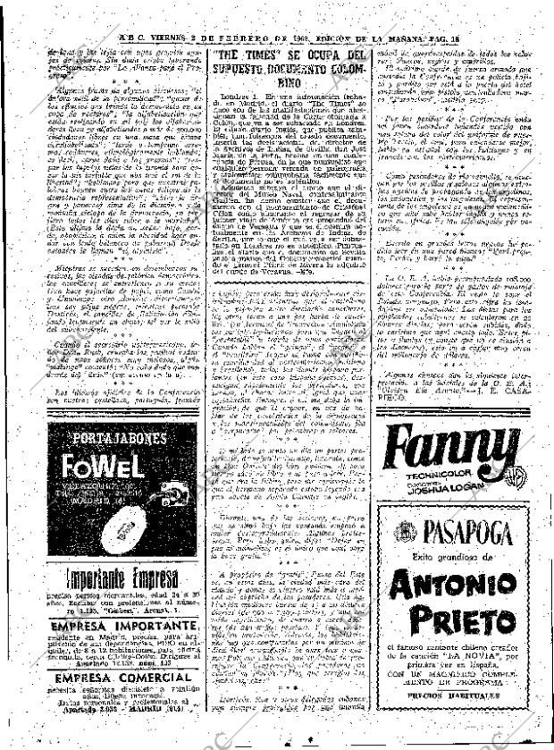 ABC MADRID 02-02-1962 página 18