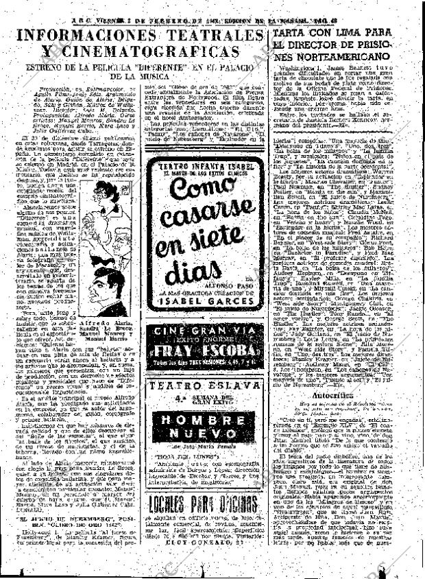 ABC MADRID 02-02-1962 página 43