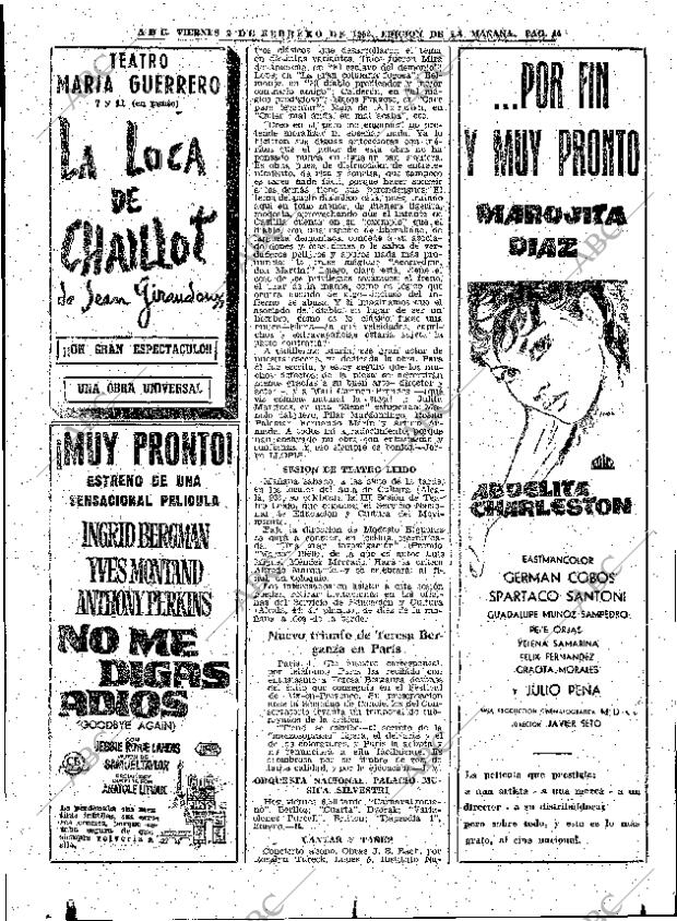 ABC MADRID 02-02-1962 página 44