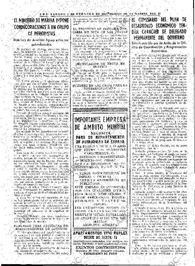 ABC MADRID 03-02-1962 página 27