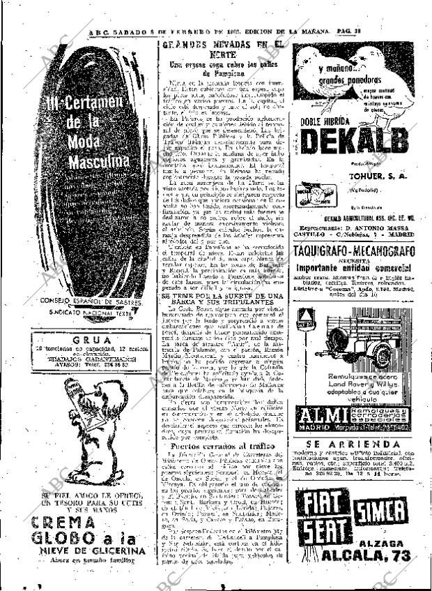 ABC MADRID 03-02-1962 página 38
