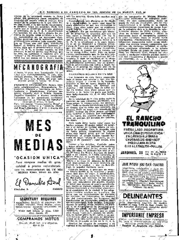 ABC MADRID 04-02-1962 página 66