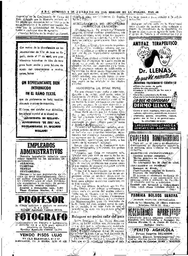 ABC MADRID 04-02-1962 página 68