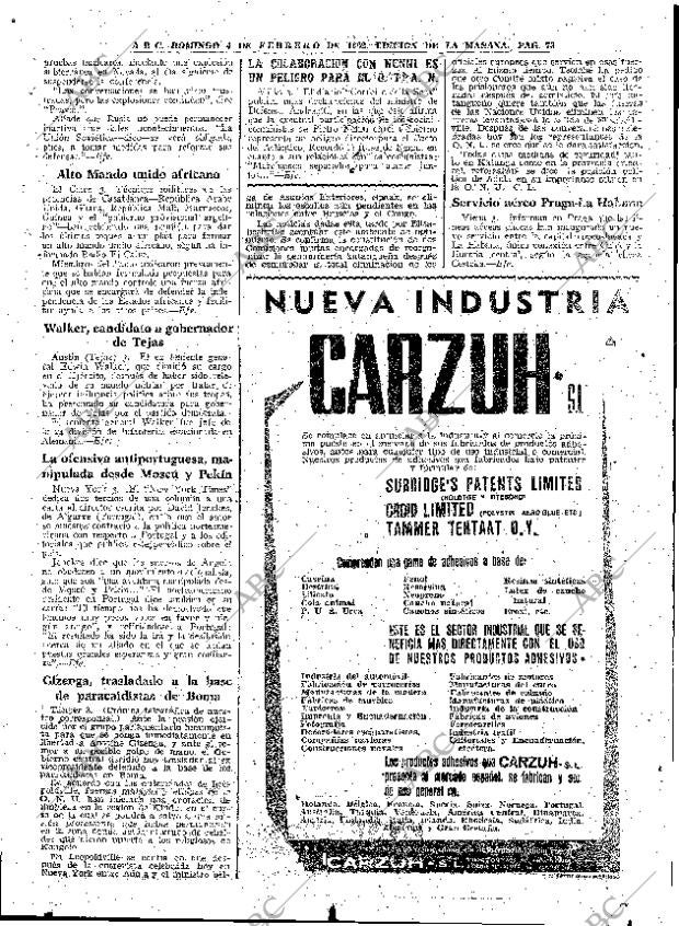 ABC MADRID 04-02-1962 página 73