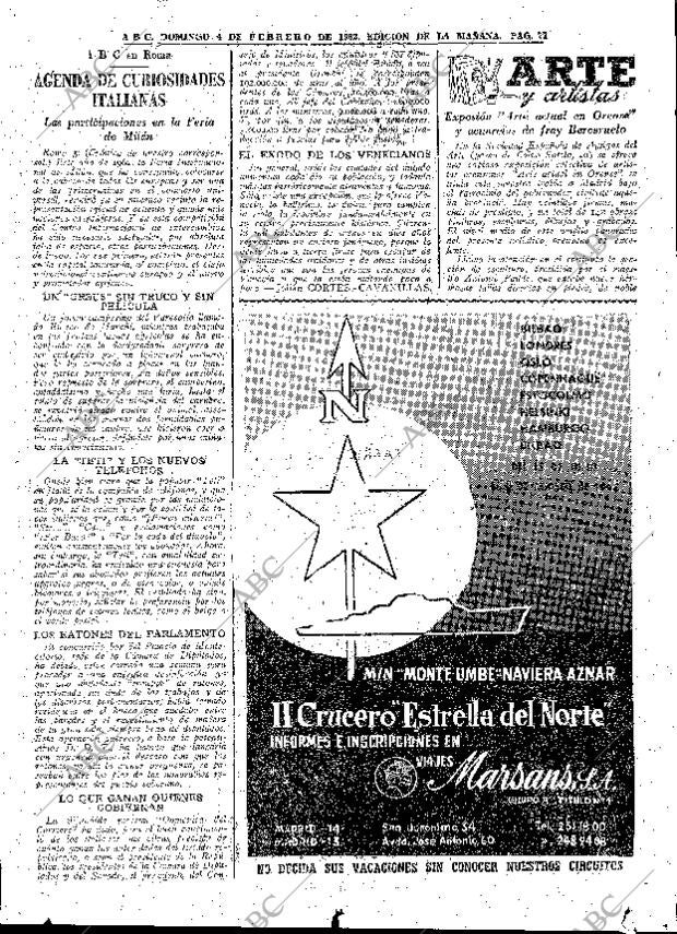 ABC MADRID 04-02-1962 página 77