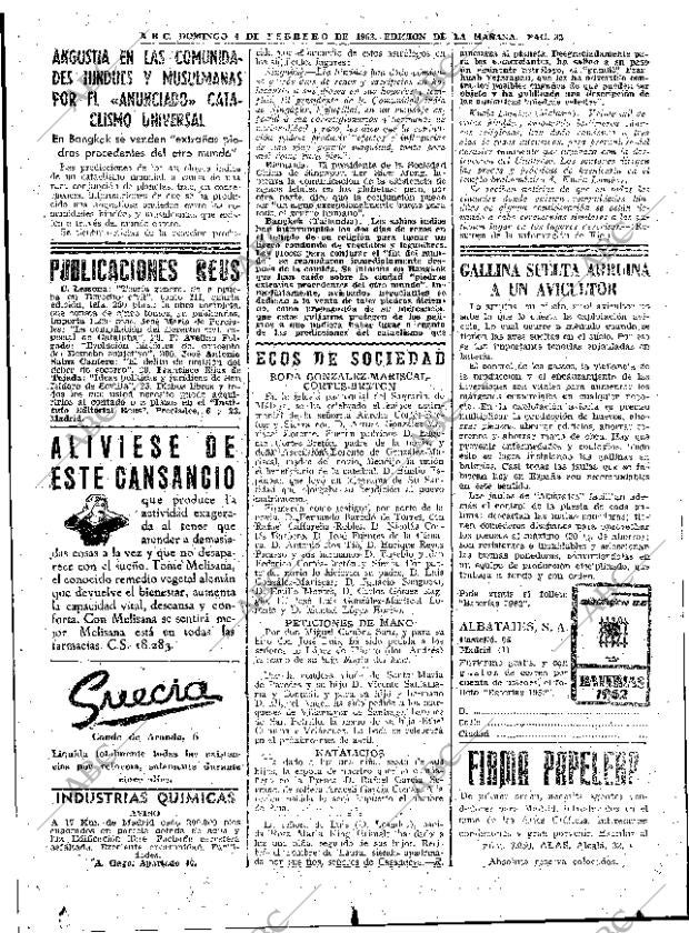 ABC MADRID 04-02-1962 página 82