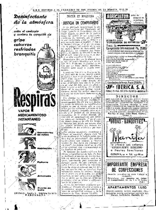 ABC MADRID 04-02-1962 página 84