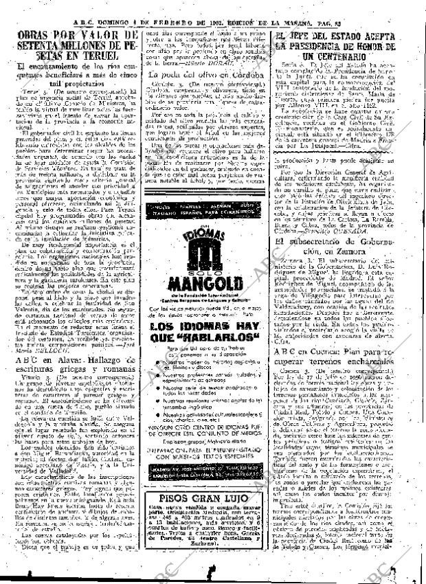 ABC MADRID 04-02-1962 página 85