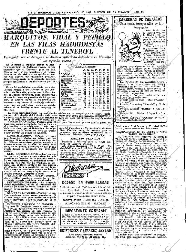 ABC MADRID 04-02-1962 página 91
