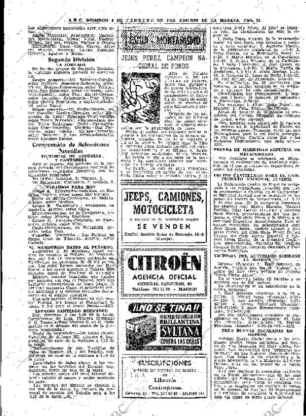 ABC MADRID 04-02-1962 página 92