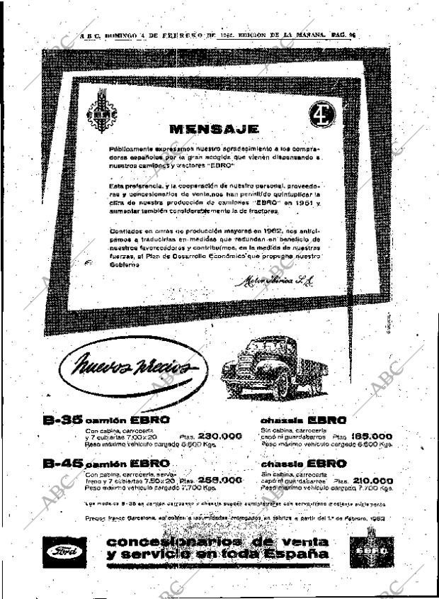 ABC MADRID 04-02-1962 página 96