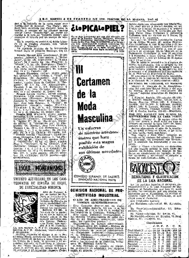 ABC MADRID 06-02-1962 página 48