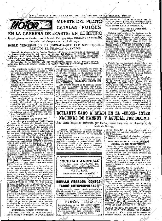ABC MADRID 06-02-1962 página 49