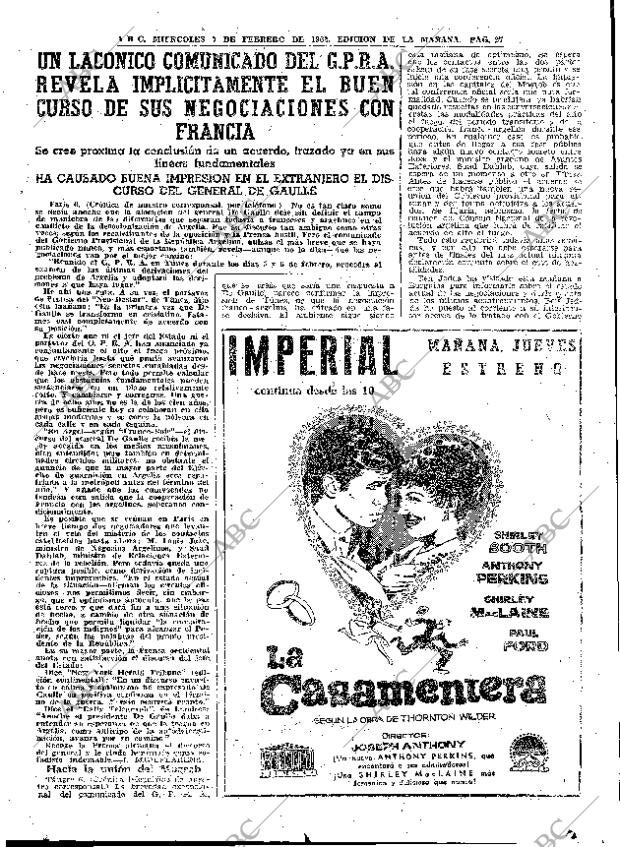 ABC MADRID 07-02-1962 página 27