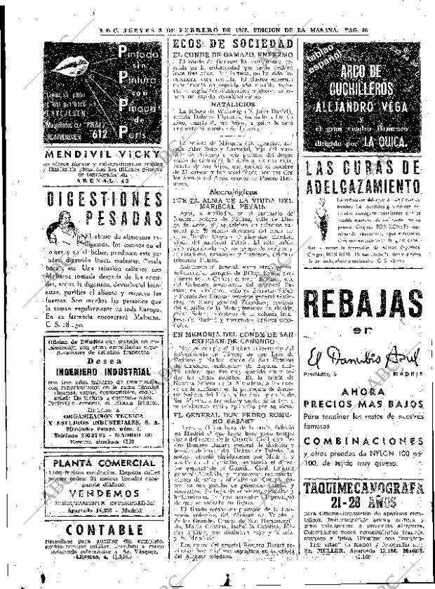 ABC MADRID 08-02-1962 página 46