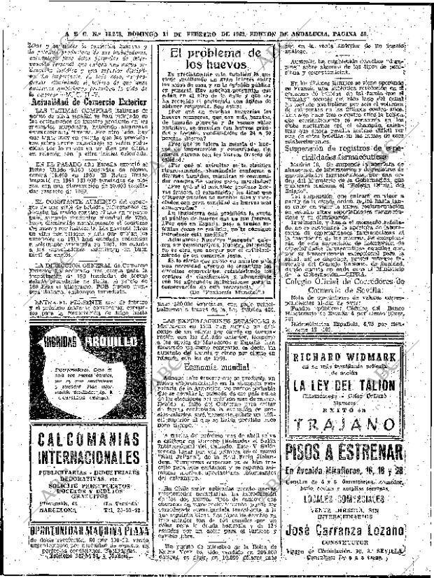 ABC SEVILLA 11-02-1962 página 50