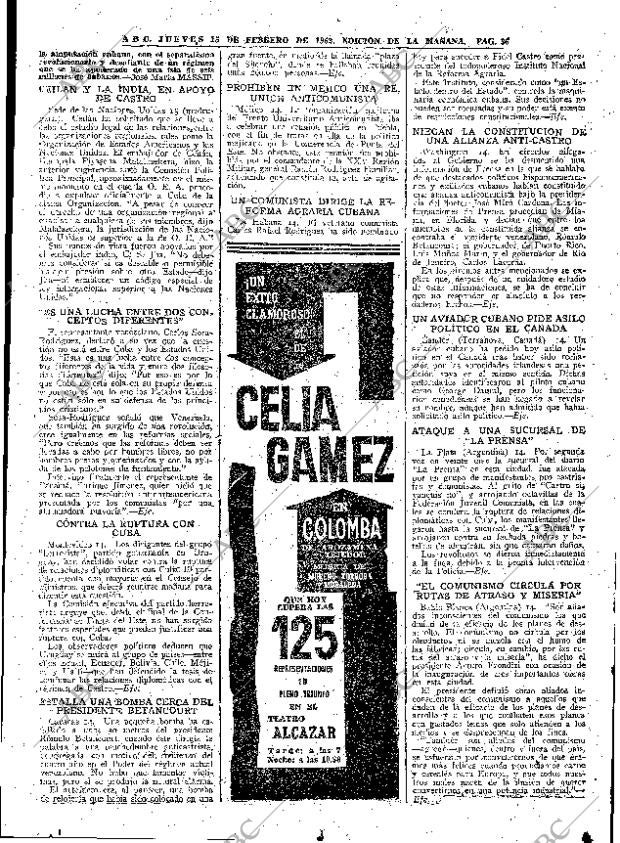 ABC MADRID 15-02-1962 página 36