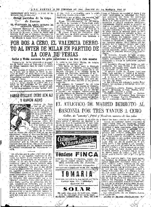 ABC MADRID 15-02-1962 página 57