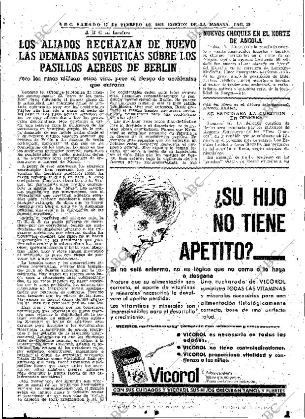 ABC MADRID 17-02-1962 página 39