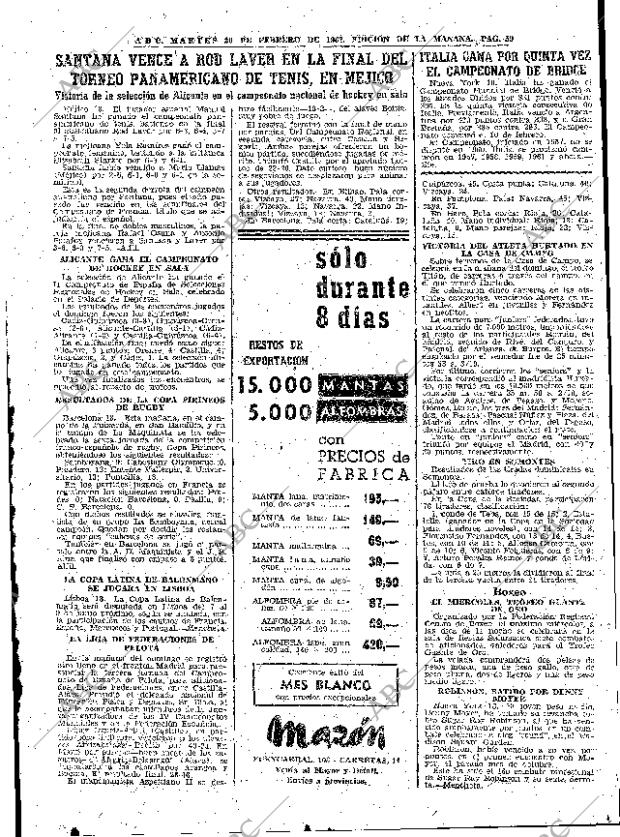 ABC MADRID 20-02-1962 página 59