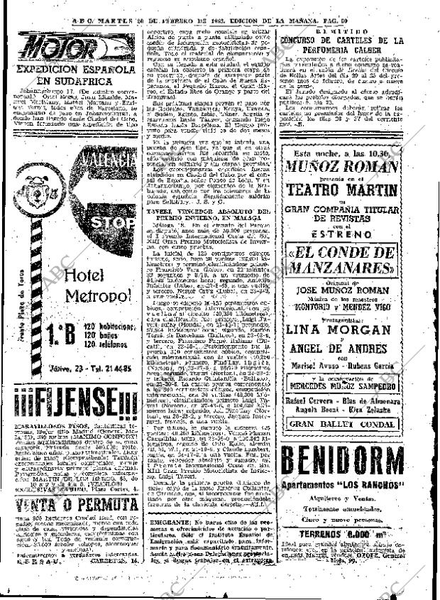 ABC MADRID 20-02-1962 página 60