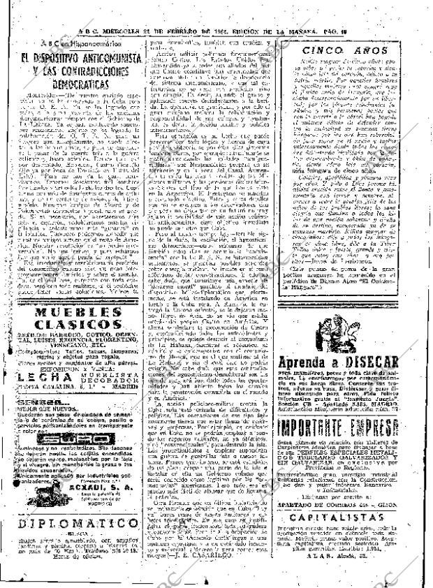 ABC MADRID 21-02-1962 página 40