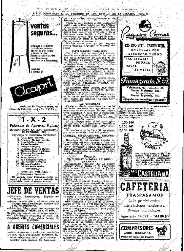 ABC MADRID 21-02-1962 página 56