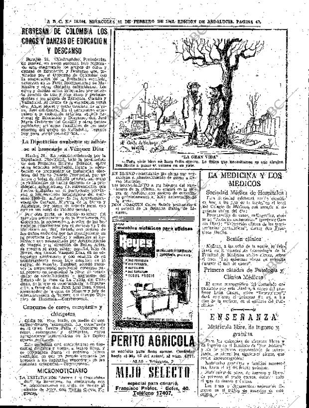 ABC SEVILLA 21-02-1962 página 47
