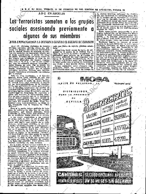 ABC SEVILLA 23-02-1962 página 19