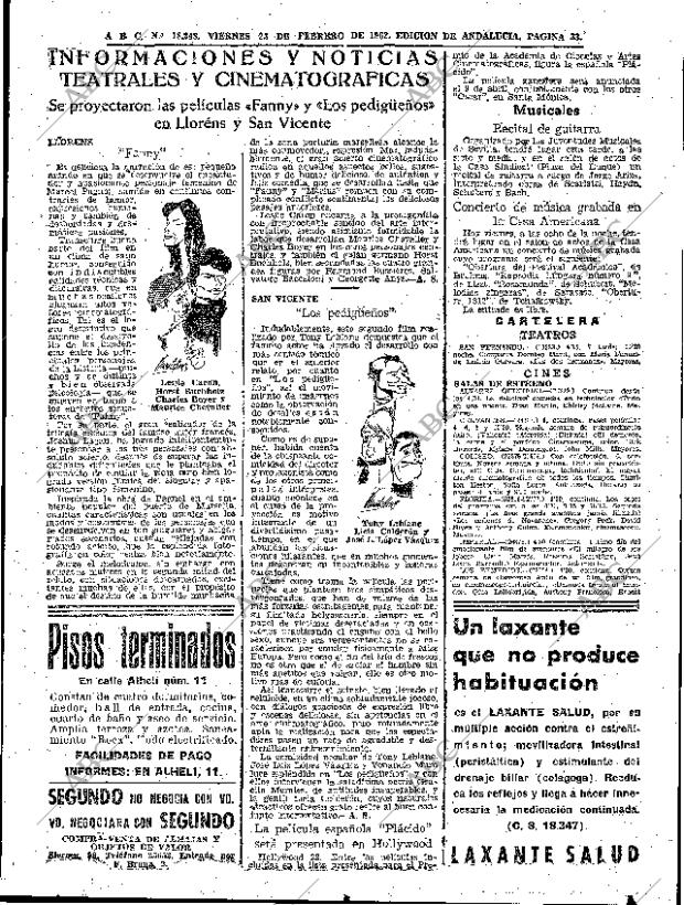 ABC SEVILLA 23-02-1962 página 33