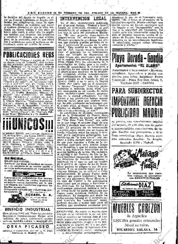 ABC MADRID 24-02-1962 página 50