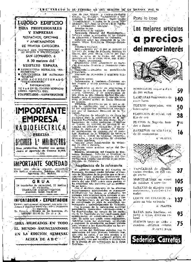 ABC MADRID 24-02-1962 página 58