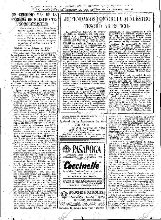 ABC MADRID 24-02-1962 página 61