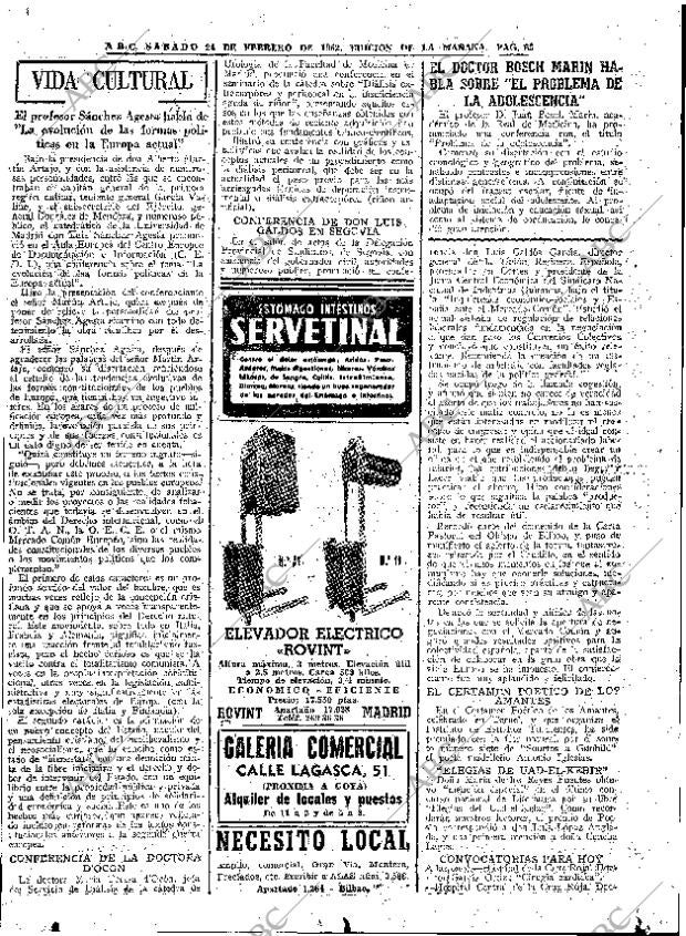 ABC MADRID 24-02-1962 página 65