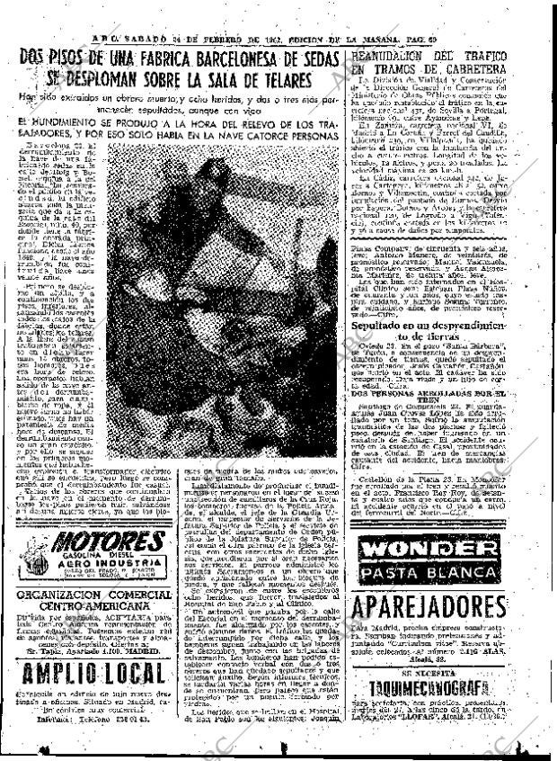 ABC MADRID 24-02-1962 página 69