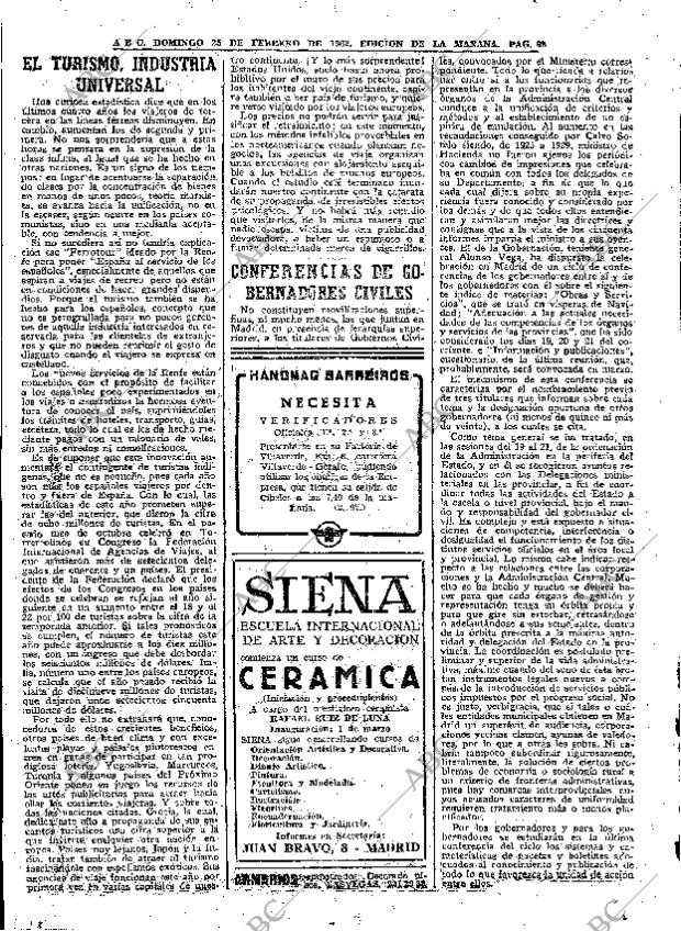 ABC MADRID 25-02-1962 página 68