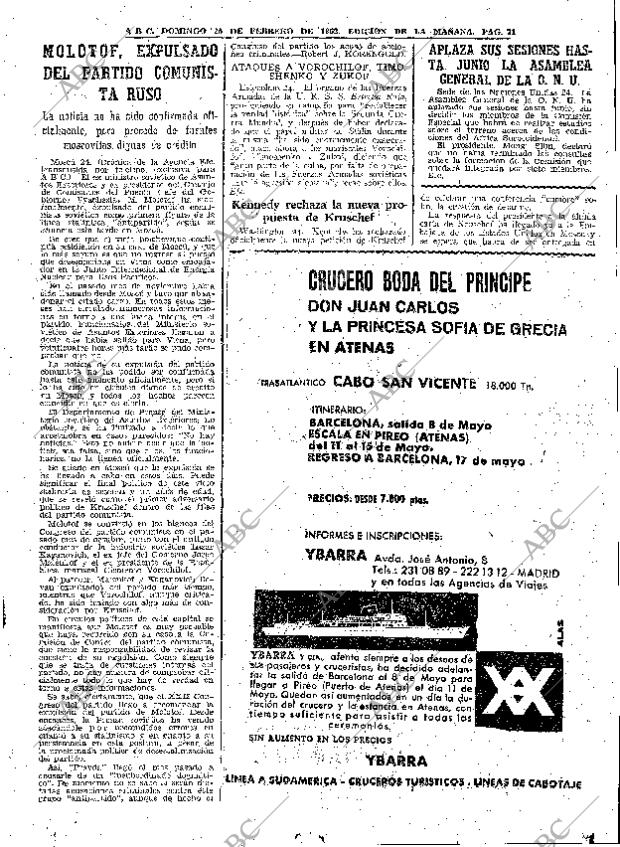 ABC MADRID 25-02-1962 página 71