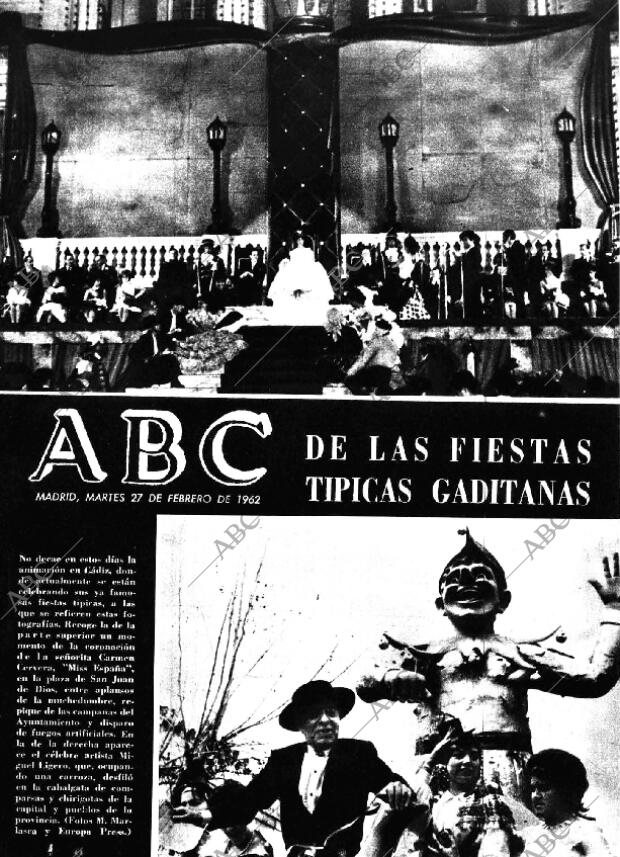 ABC MADRID 27-02-1962 página 1