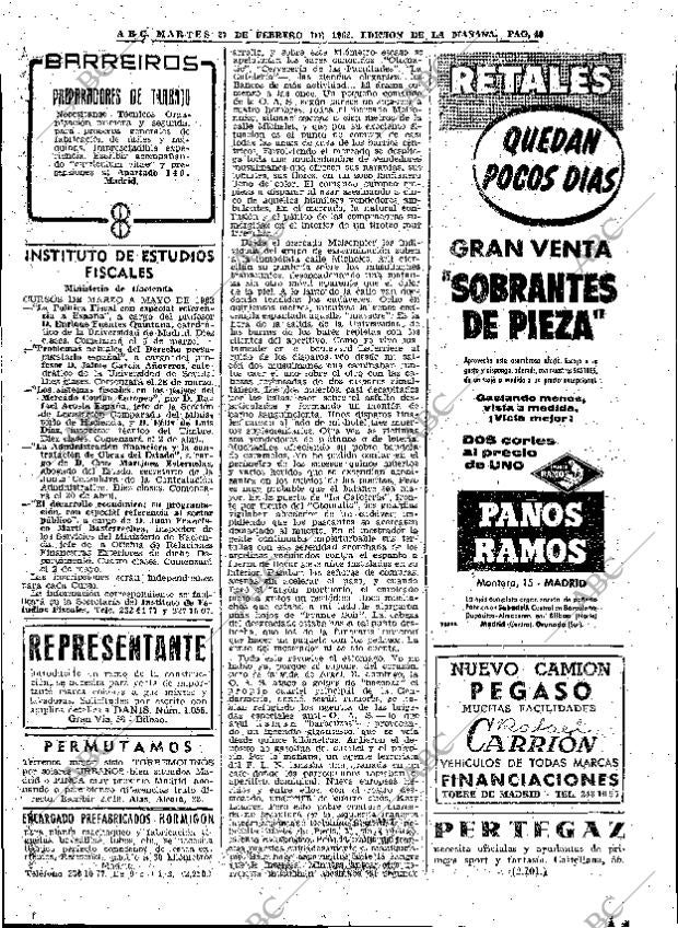 ABC MADRID 27-02-1962 página 48