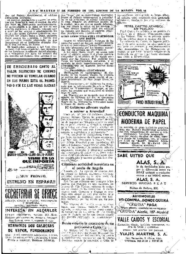 ABC MADRID 27-02-1962 página 54