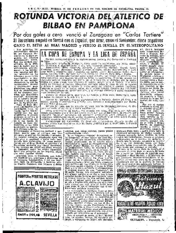 ABC SEVILLA 27-02-1962 página 33