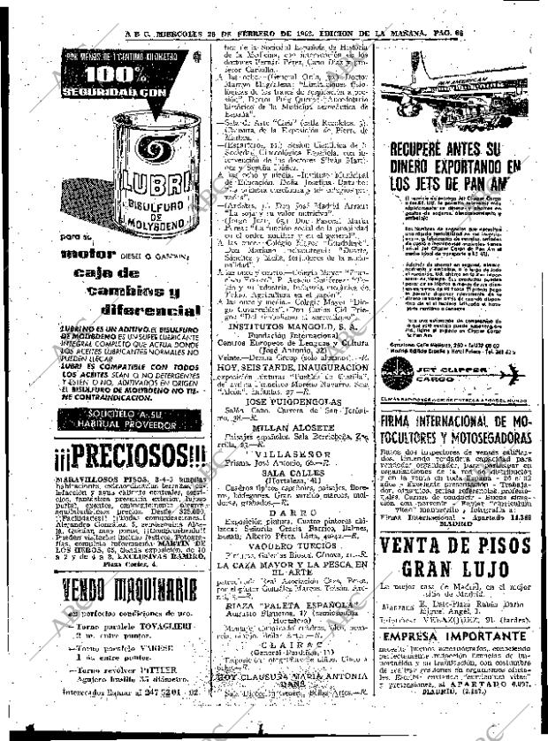 ABC MADRID 28-02-1962 página 66