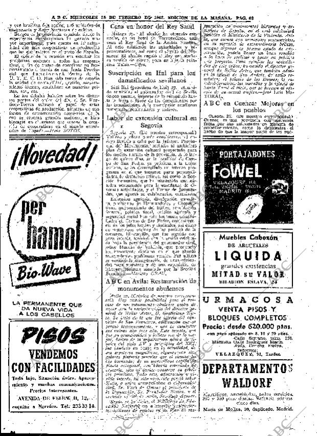 ABC MADRID 28-02-1962 página 68