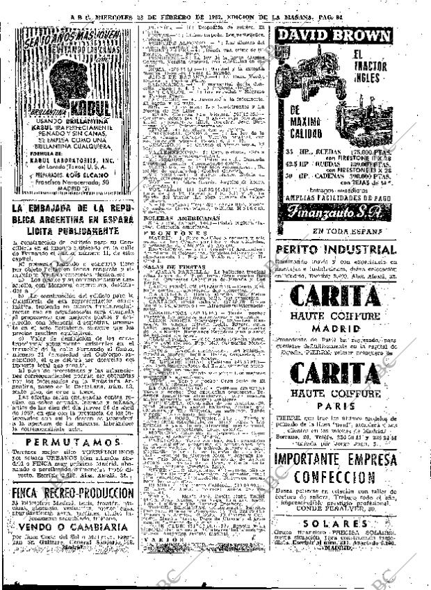 ABC MADRID 28-02-1962 página 84